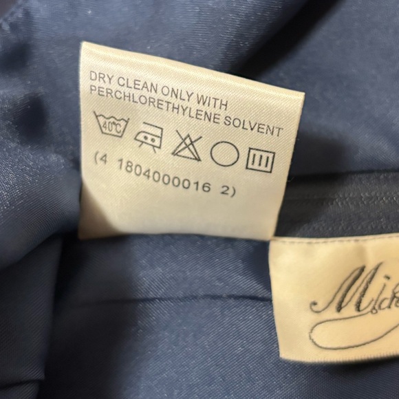 David’s Bridal Michaelangelo Junior Bridesmaid Girls Navy Blue Dress‎ - Picture 9 of 9